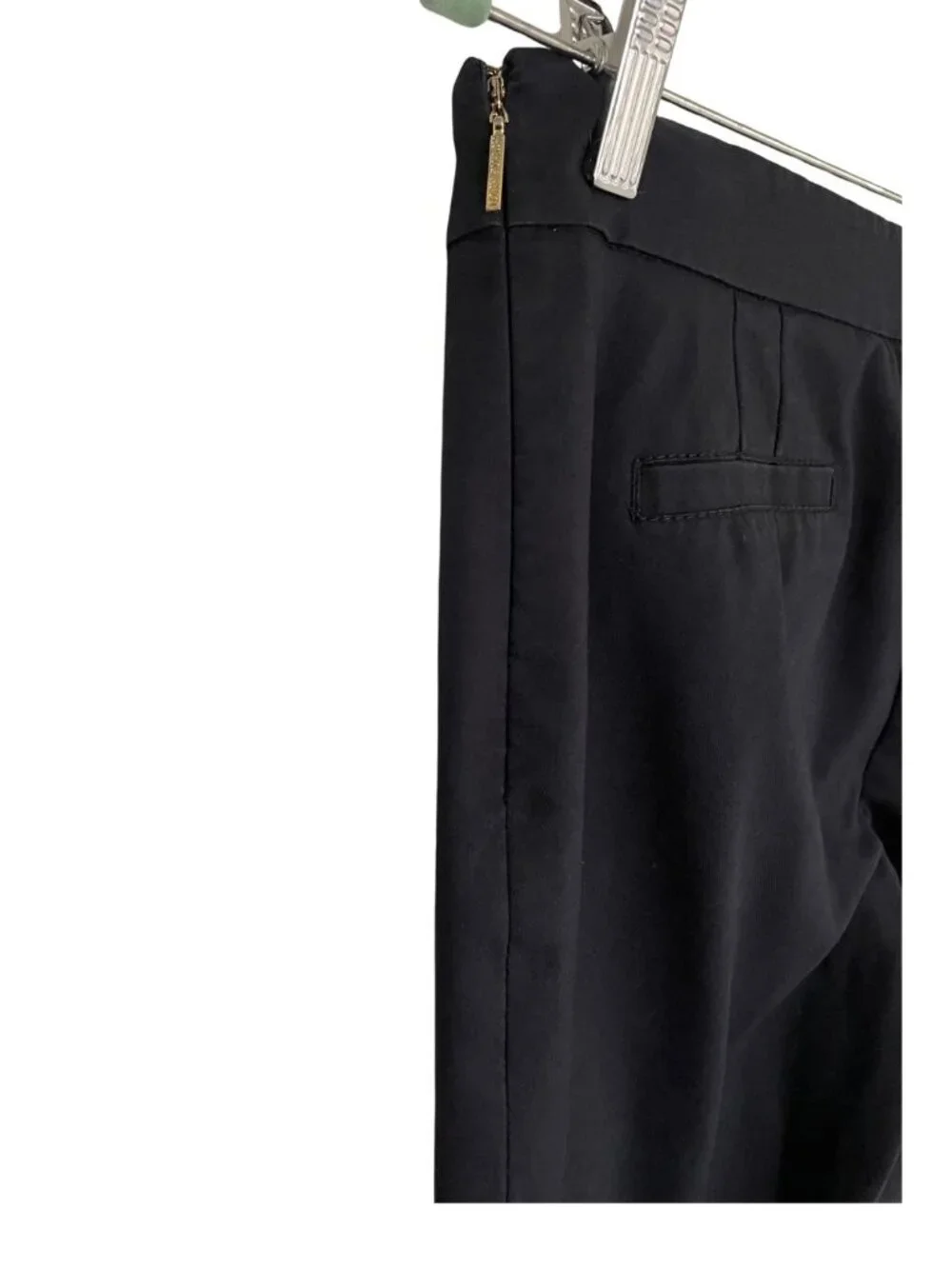 Tory Burch Callie Ankle Skinny Pant Sz 4 Black Side Zip Preppy